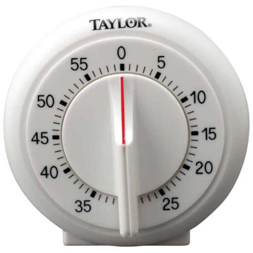 Taylor 60-Minute White Long Ring Timer